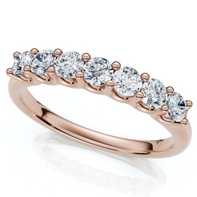 Pompeii3 1/2Ct Diamond Wedding Ring Gold U Prong Lab Created