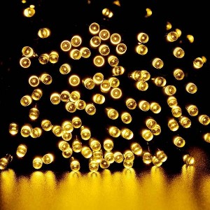 Perfect Holiday 30 LED Black Cable String Lights Battery Operated - 9' Long - 1 of 3