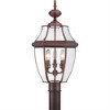 Quoizel Lighting Newbury 3 - Light Post Light in  Aged Copper - 2 of 3