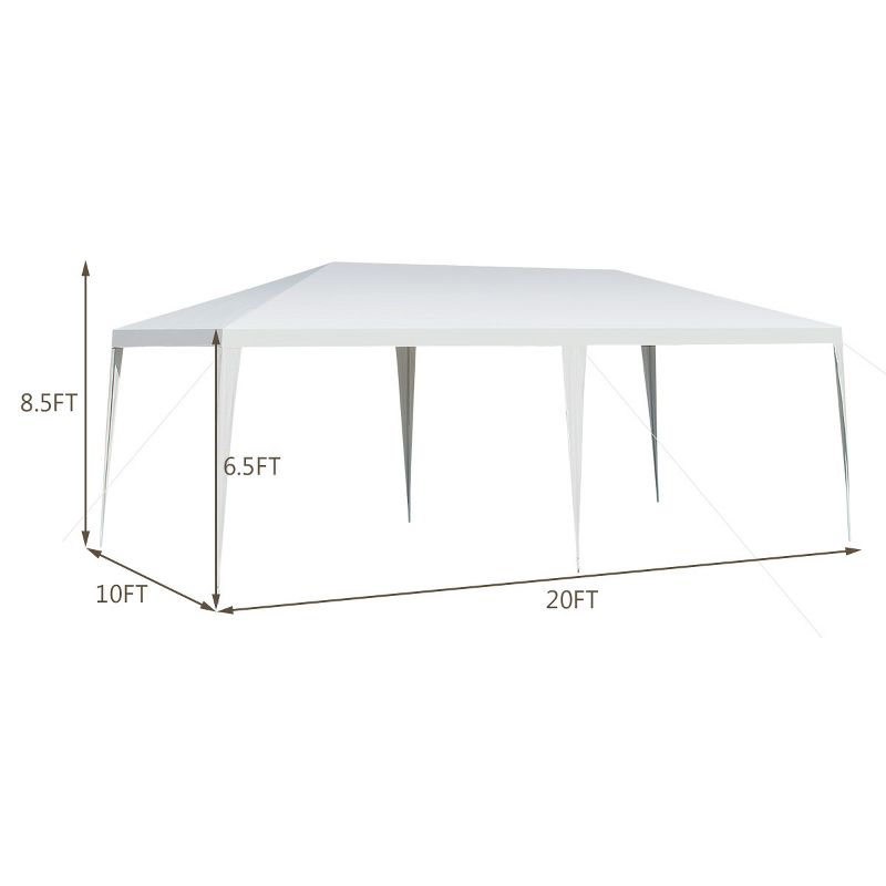 Costway 10'x20' Outdoor Party Wedding Tent Heavy Duty Canopy Pavilion, 2 of 11
