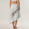 Anna-Kaci Women's Polka Dot and Lace Patchwork Midi Skirt with Asymmetrical Layered Panels and Soft Flowing Drape - 4 of 4