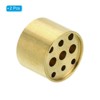 Unique Bargains Yoga Spa Home Office Brass Burner Stick Incense Holders with 9 Holes 2 Pcs Gold - 3 of 4
