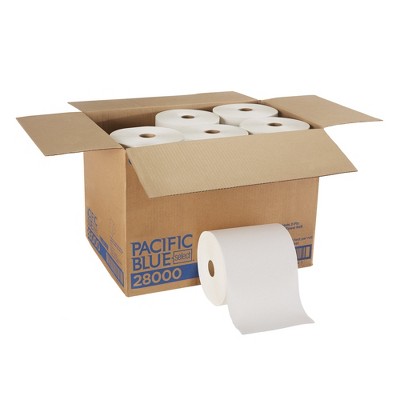 Pacific Blue Select Paper Towel Roll, White, 350 ft, 12 Count