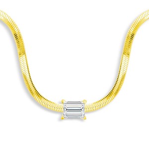 EVRY JEWELS WATERPROOF Gold or Silver Plated Stainless Steel Starlight Necklace - 1 of 4