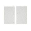 Olivia & May Set of 2 Metal Leaf Embossed Wall Decors White: Iron Nature-Inspired Vertical Artpc - 2 of 4