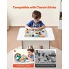 Kids Activity Table Set,Building Blocks Double-Sided Tabletop for Kids 3+ Years - 2 of 4