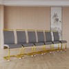 Sapphtopaz Modern Simple High Back Dining Chairs, PU Faux Leather Kitchen Chairs with C-shaped Tube Plating Metal Legs for Dining Room - 3 of 4