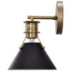 Nuvo Lighting Outpost 1 - Light Sconce in  Matte Black/Burnished Brass - 3 of 4
