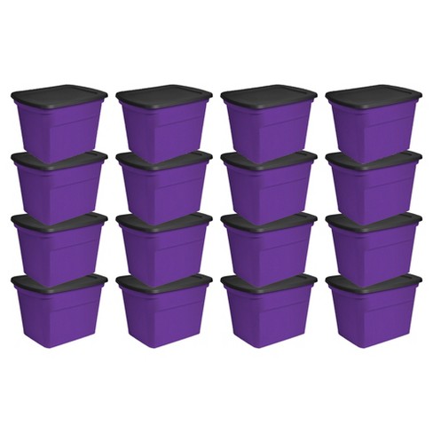 Sweetude 8 Pcs Halloween Plastic Storage Bin with Lids Purple Orange Clear  Plastic Storage Totes Container 53 Qt Stackable Nestable Holiday Storage  Box with Wheels and Latching Handles - Yahoo Shopping