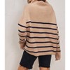 Women's Zoey High Neck Striped Sweater - DRESS FORUM - 2 of 3