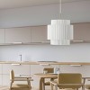 JONATHAN Y Boden 14.5" 1-Light Vintage Mid-Century Iron LED Pendant with Pleated Shade: ETL Listed, Adjustable Height - 3 of 4