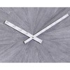 Metal and Wood Spencer Industrial Wall Clock with Chalk Gray - StyleCraft: 30" Analog, Indoor Decorative Timepiece - 3 of 3