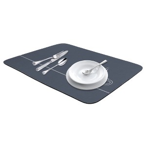 REGALWOVEN Large Diatomaceous Stone Dish Drying Mat for Kitchen Counter, Dishes, Cups, and Utensils 1 Pc - 1 of 4