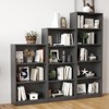 Kumasinova 5-Tier Freestanding Bookshelf with Adjustable Shelves,Elegant Wooden Bookcase Display Storage Organizer for Living Room & Study,Gray - 4 of 4
