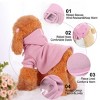 Unique Bargains Winter Spring Fall Dog Hooded Sweatshirt - 3 of 4