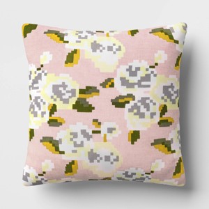 Pixel Rose Woven Cotton Toss - Room Essentials™ - 1 of 4