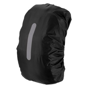 Unique Bargains Waterproof Backpack Rain Cover with a Vertical Reflective Strap for Hiking/Biking 1 Pc - 1 of 4