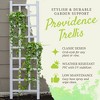 Dura-Trel Providence 22"x75" Indoor Outdoor Garden Trellis Plant Support for Vines & Climbing Plants, Flowers, & Vegetables with Ground Anchors, White - 2 of 4