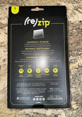 re)zip Reusable Leak-proof Food Storage Bag Kit - Snack & Lunch - Clear -  5ct : Target