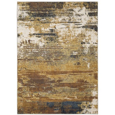 Oriental Weavers Caravan 8020X Gold/ Brown Indoor Area Rug - 6'7" x 9'6"