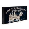 Stupell Industries Hibernation Station Sign Wilderness Bear Trees Silhouette, 13" x 30" - 3 of 4