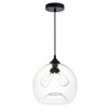 CWI Lighting Glass 2 Light Down Mini Pendant With Clear Finish - 3 of 4