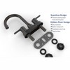 PAGED Bathroom Faucet 2 Handles Bathroom Sink Faucet with Deck Mounted, 3 Hole Faucet for Bathroom - 3 of 4