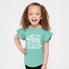 The Juniper Shop No Bunny Loves Me Like Mama Toddler Flutter Sleeve Tee - 2 of 2