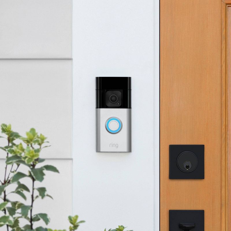 Ring Battery Doorbell Plus &#8211; Smart Wi-Fi Video Doorbell with Head-to-Toe HD+ Video - Satin Nickel, 4 of 8