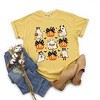 Simply Sage Market Women's Ghost and Pumpkin Coquette Short Sleeve Garment Dyed Tee - 3 of 4