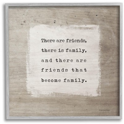 Stupell Industries Found Family Meaningful Friendship Framed Giclee Art