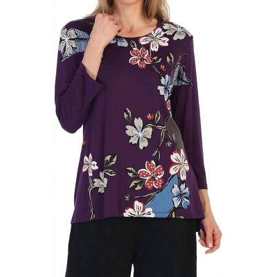 Women's Tree Story Modal Floral Print Top - Jess & Jane