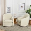 KINWELL 30" Wide Nursery Swivel Glider Chair Upholstered Armchair, Set of 2 - 2 of 4