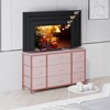 10 Drawer Dresser Tv Stand for Up 55" Tv, 47" Wide Fabric Dresser, Functional Home Entertainment Dresser for Living Room - 4 of 4