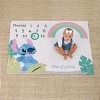 NoJo Disney Stitch Blue, Teal, Lime, Pink, and White One of a Kind Super Soft Photo Op Milestone Baby Blanket - 4 of 4