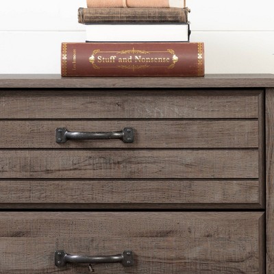 Fall Oak Double Dresser with 6 Extra Deep Drawers