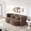 KWPZQEB 2-in-1 Folding Sofa Bed with 2 Pillows, Loveseat Sofa, Boneless Convertible Sleeper Sofa Bed Full Size, Floor Couch & Sleeping Mattress - 2 of 4