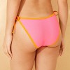 Women's Contrast Binding Low-Rise High Leg Cheeky Bikini Bottom - Wild Fable™ - 2 of 4