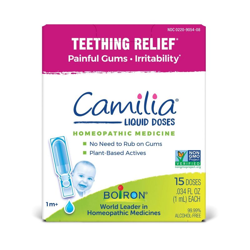 Boiron Camilia Homeopathic Medicine For Teething Relief  -  15 Dropper, 3 of 5