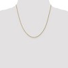 Black Bow Jewelry 1.3mm 10k Yellow Gold Singapore Chain Necklace - 2 of 4