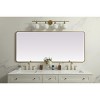 Elegant Lighting Soft Corner Metal Rectangle Full Length Mirror 32x72 Inch in Brass - 4 of 4