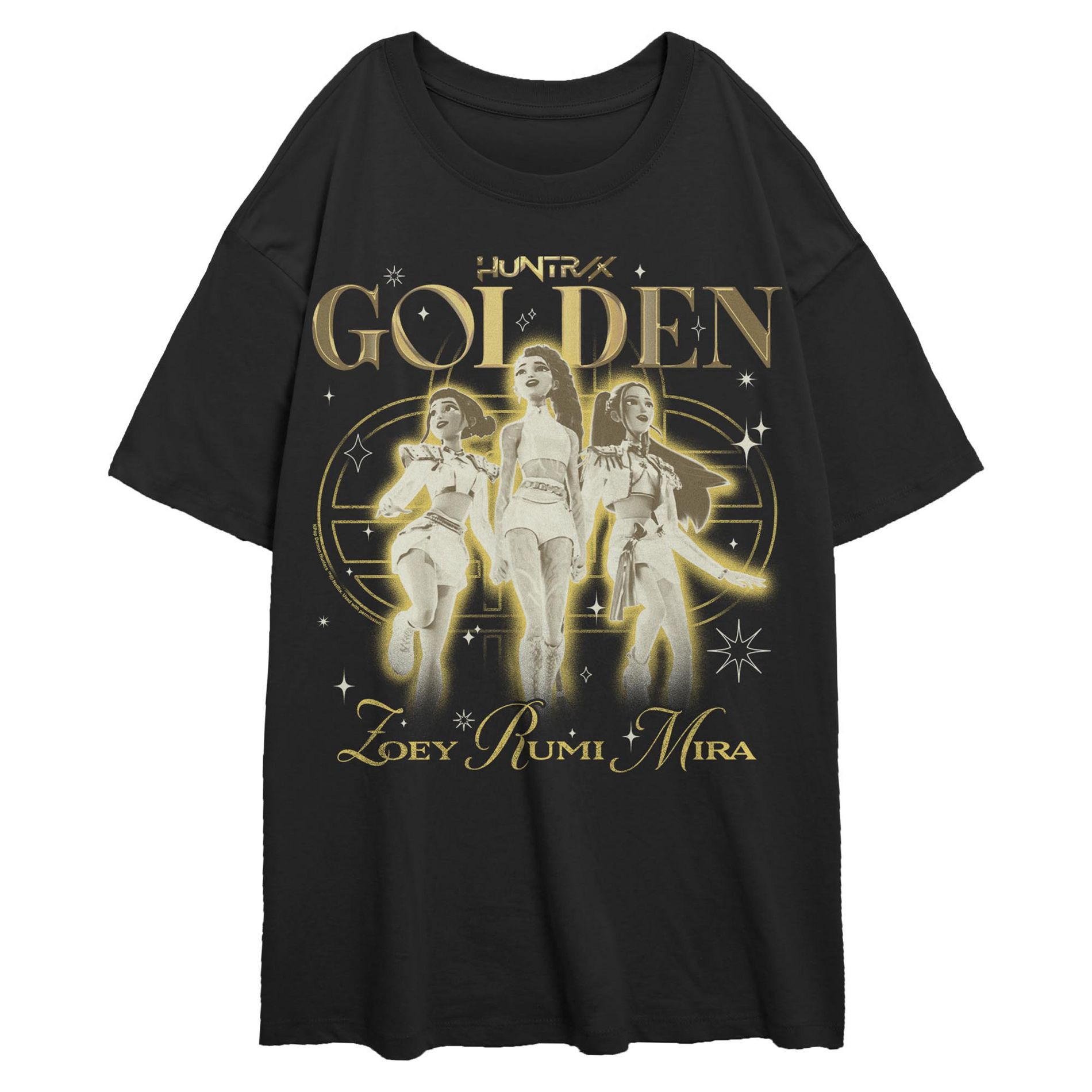 Juniors KPop Demon Hunters The Golden Girls T Shirt