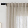 Awesome Home  Linen Blend Light Filtering Curtains for Living Room (2 Panels) - 2 of 4