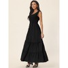 Seta T Women's Sleeveless Summer Scoop Neck Pockets Casual Maxi Dress - 3 of 4