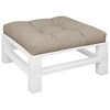 vidaXL--Comfy Pallet Cushion, Taupe, 31.5"x31.5", Indoor/Outdoor Seat with Hollow Fiber Filling in Fabric Material, Lightweight, 5.62 Pounds - 3 of 4