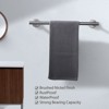 WOWOW 36 in. Stainless Steel Wall Mounted Single Towel Bar in Brushed Nickel - 3 of 4