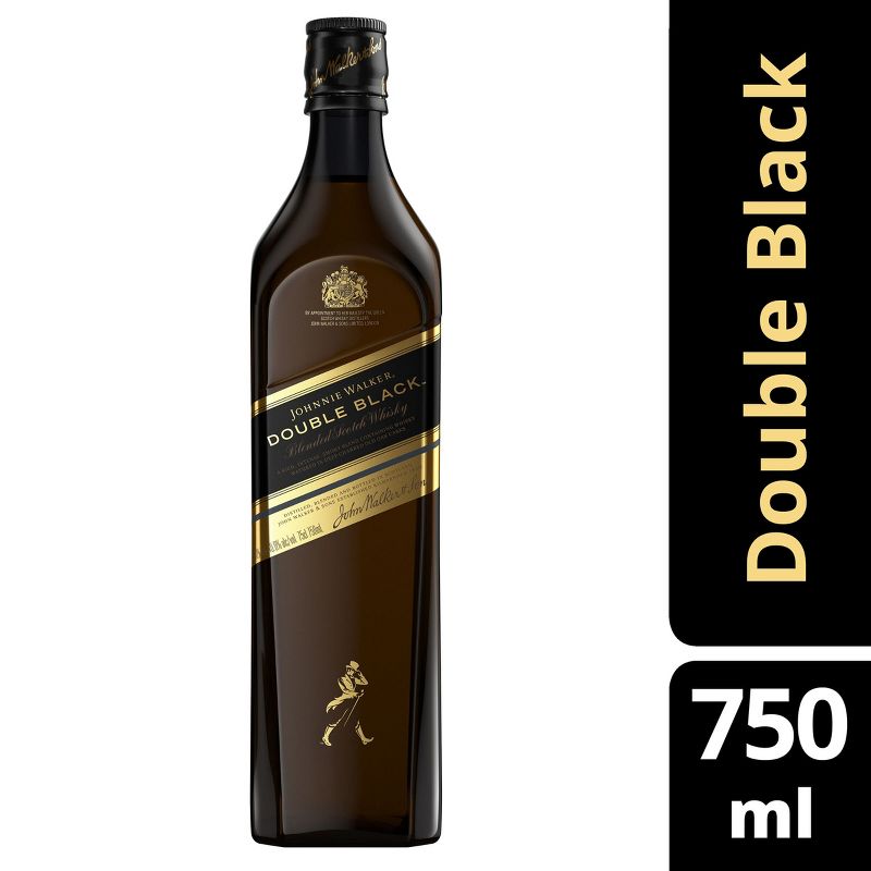 Johnnie Walker Double Black Blended Scotch Whisky - 750ml Bottle, 1 of 11
