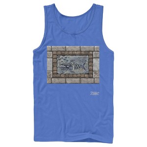 Men's Nintendo Legend of Zelda Link's Awakening Whale Stone Tablet Tank Top - 1 of 3