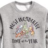 Boys' - Winnie the Pooh - Christmas Most Wonderful Time of the Year Graphic Long Sleeve Fleece Sweatshirt - 2 of 4