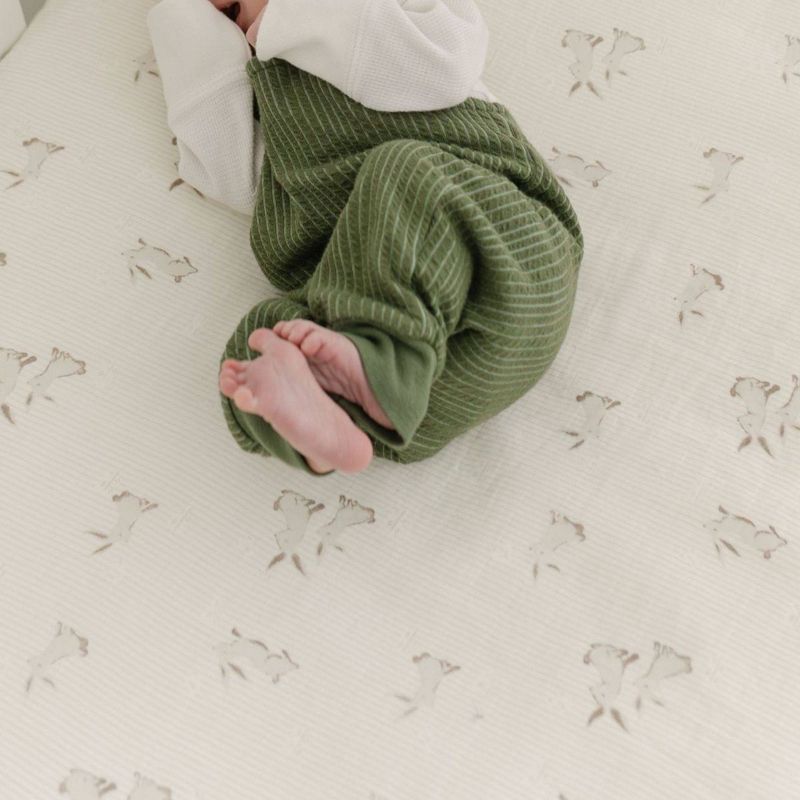 Crane Baby Organic Cotton Fitted Crib Sheet, 6 of 10